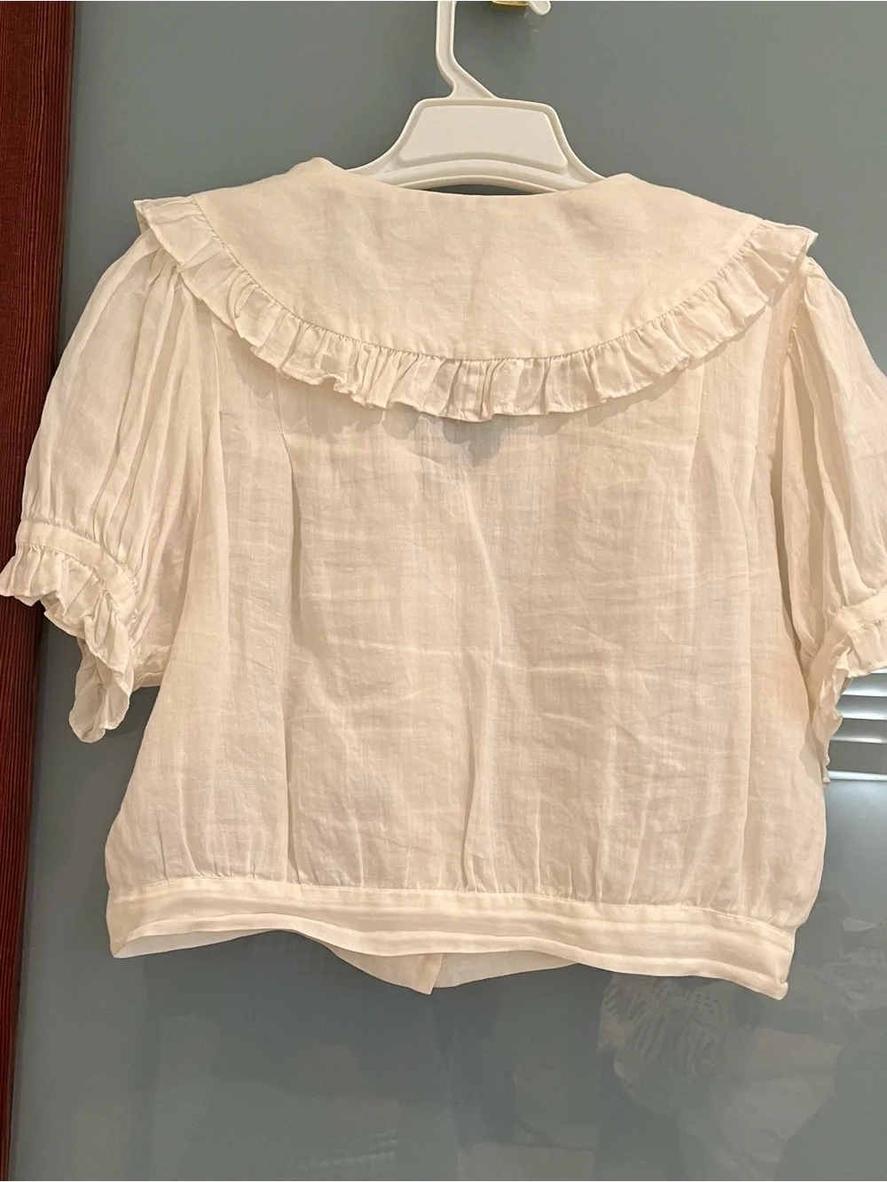 Doen “Sparrow” Blouse Top in Salt - Size S